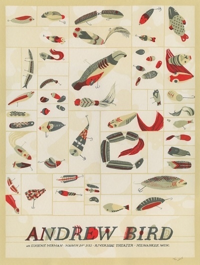Landland — Andrew Bird #silkscreen #bird #landland #poster #andrew