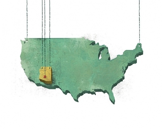 Suspended Geography Art Print by Jon Ashcroft | Society6 #ashcroft #america #arizona #jon #map #phoenix #illustration #usa