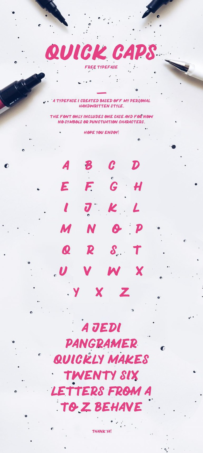 QUICK CAPS – Free Font