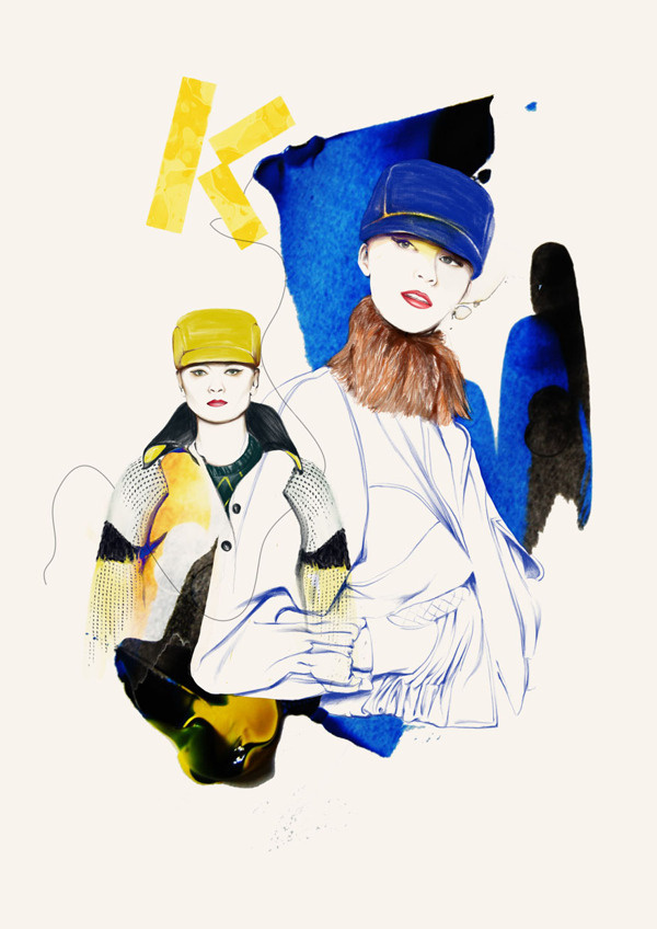 'OVEREXPOSED' Illustrations 2012 on Behance #fashion #illustration