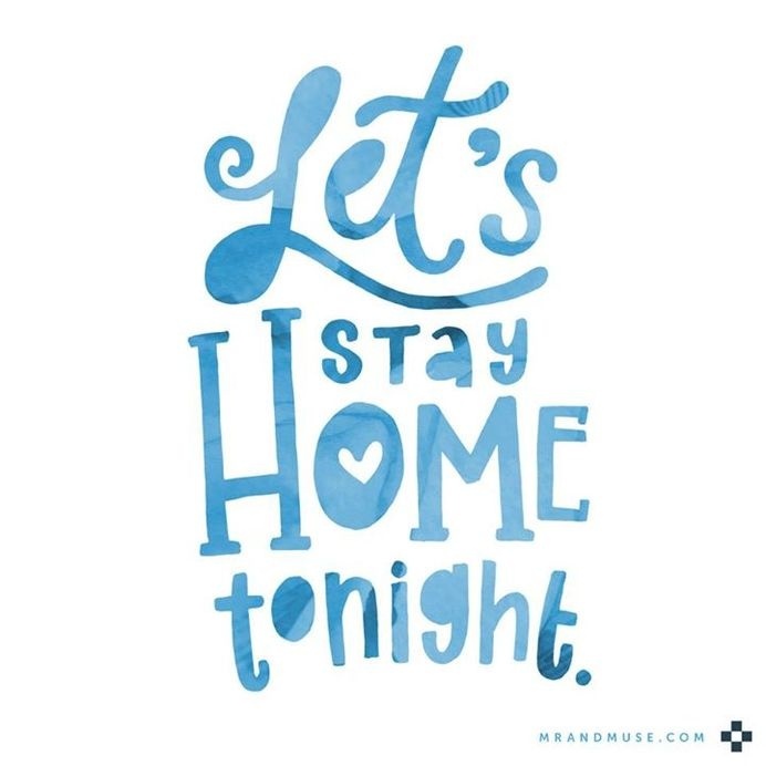 Think of all the possibilities! Let's stay home tonight and.... #lettering #crafty #underwear #blue #watercolor #hand #love