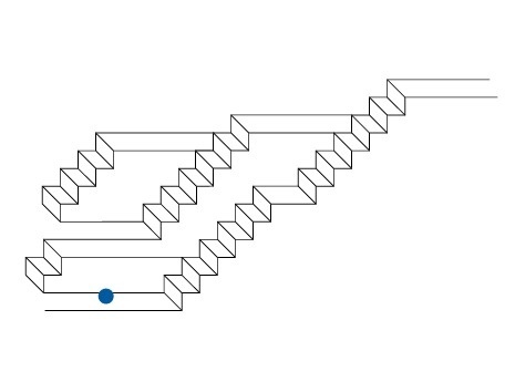stairs #down #geometry #step #up #maibsh #mai #circle #infinite #bsh
