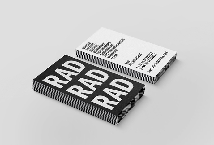 RAD by Studio Mjölk #graphic design #black and white #print