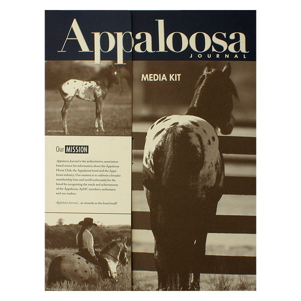Appaloosa Journal Press Kit Folder #inspiration #horses #equestrian #horse #sepia #design #press #vintage #kit #folder