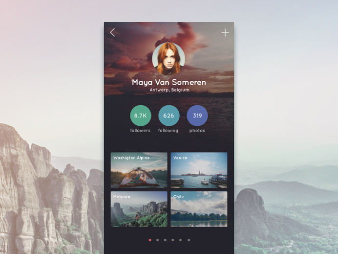 Travel App Profile #travel #app #design