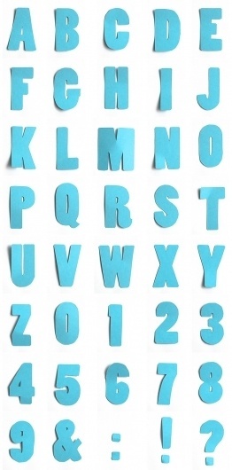 Poplar made of paper « Martin Thiemann #serif #sans #alphabet #papercut #typography