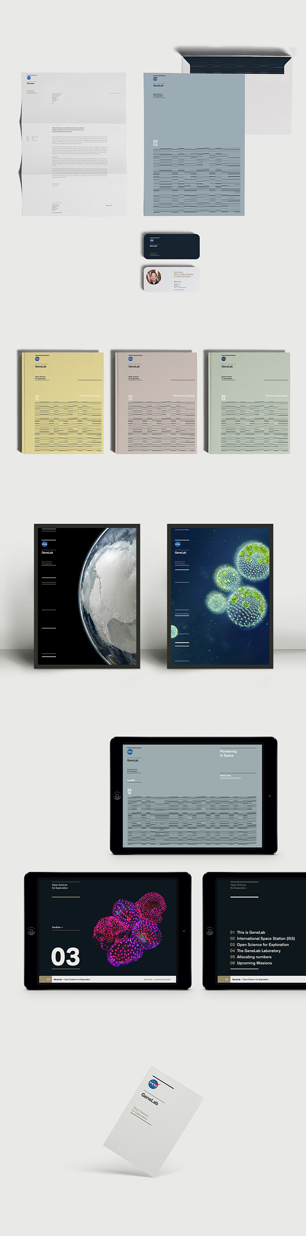 Nasa GeneLab on Behance #brand