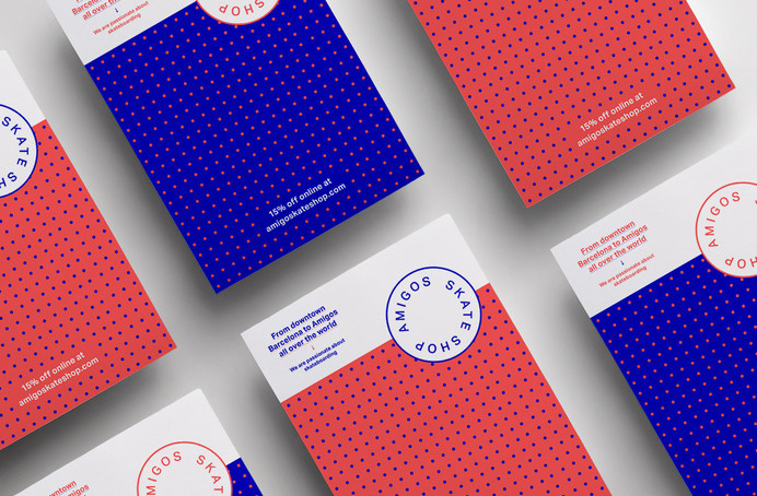 Leon Jorge - Amigos Skate Shop brand layout business cards