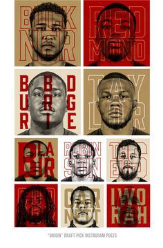 2016 49ers Draft Social Graphics on Behance