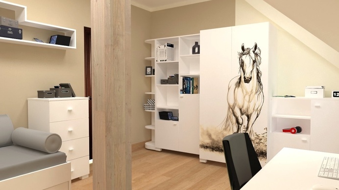Pokój specjalnie dla miłośników białych koni. Zobacz więcej na https://www.meblik.pl/kolekcja/white-horse/
