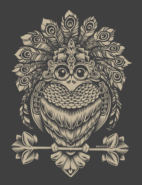 Behance :: bird by Sergey Kovalenko #owl