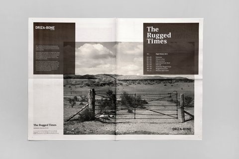 FFFFOUND! | Hunt Studio | Multi-disciplinary design studio | Melbourne — Driza–Bone: The Rugged Times #type #paper #identity