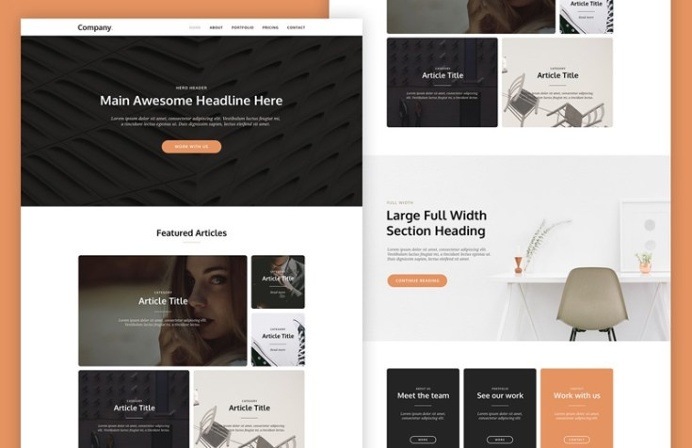 Cardly : Free Card-Based Website Template