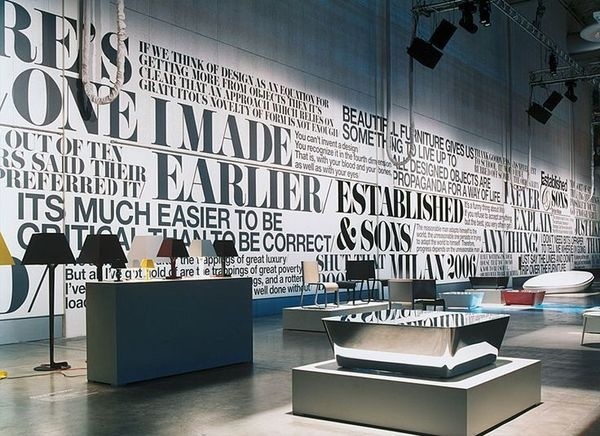 Established & Sons Salone del Mobile Exhibition Graphics by Made Thought #sons #salone #del #exhibition #established #mobile #made #graphics #thought