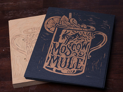 Moscow Mule Block Print #block #printing #letterpress #typography