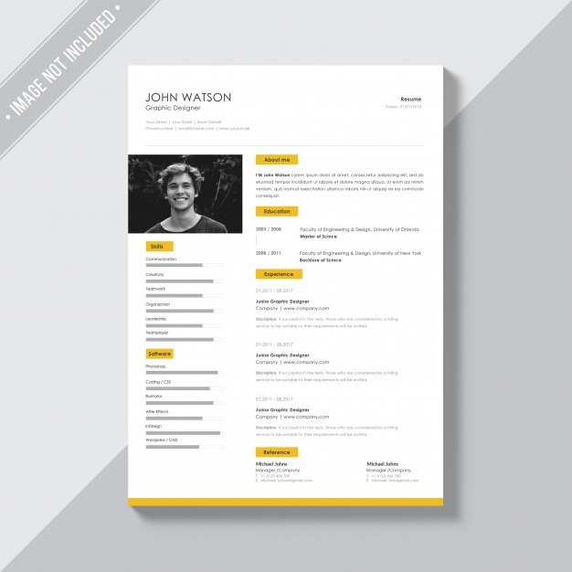 White cv template with yellow details Free Psd. See more inspiration related to Mockup, Business, Template, Resume, Cv, Web, Website, Cv template, White, Yellow, Mock up, Job, Document, Psd, Curriculum vitae, Templates, Website template, Page, Interview, Curriculum, Resume template, Mockups, Up, Experience, Web template, Employment, Realistic, Real, Web templates, Details, Employer, Mock ups, Mock, Paperwork, Psd mockup, Ups and Vitae on Freepik.