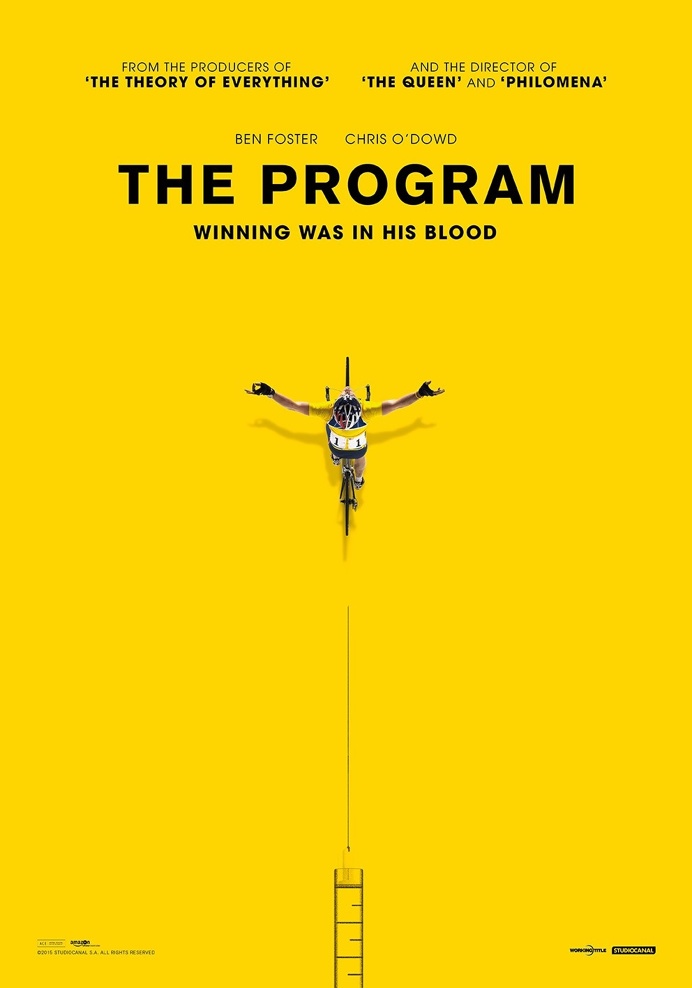 The Program tagline: "Winning was in his blood" #poster #movie #cinema #livestrong #yellow