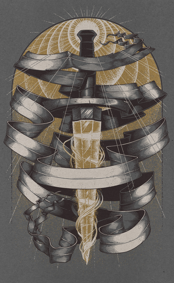 Broken Blade on Behance #illustration #word