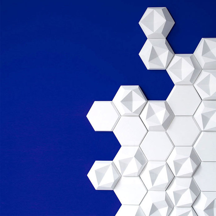 Edgy Concrete Tile Collection concrete tile collection edgy 3 #tiles #wall #3d #hexagonal