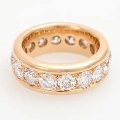 Extraordinary eternity ring m. 16 brilliant-cut diamonds