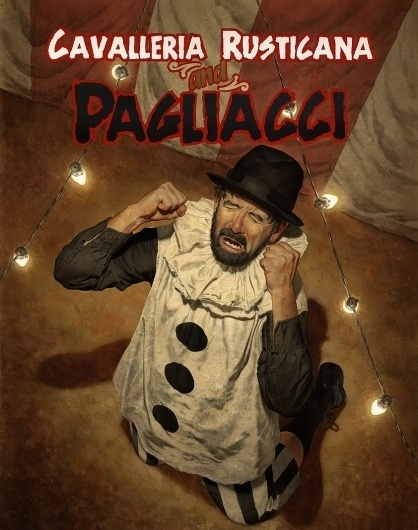 First-Stop » Pagliacci #mark #stutzman #clown #illustration #opera #poster #watercolor
