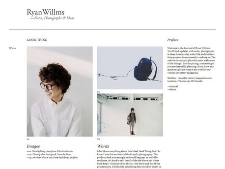 Ryan Willms - Journal - Tricker's on Zootool #website #minimalist #white
