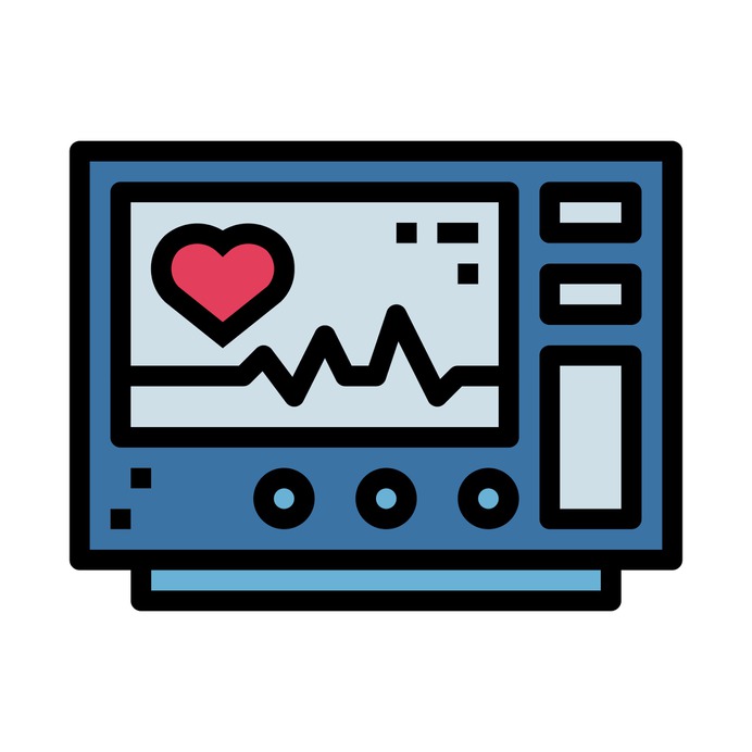 See more icon inspiration related to electrocardiogram, healthcare and medical, cardiogram, health clinic, stats, hospital, electronics and medical on Flaticon.