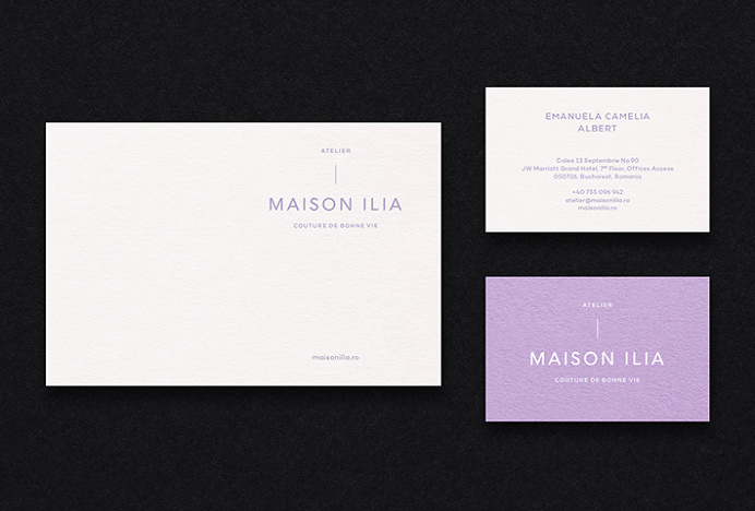 Maison Ilia by SilkEight #graphic design #print #stationary #business card