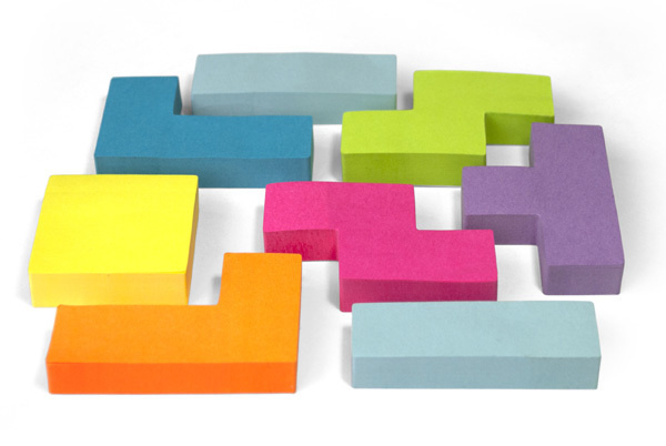 Tetris Sticky Notes #post #it #tetris