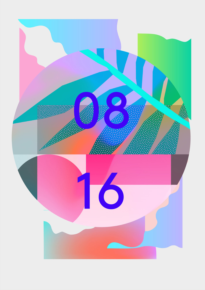 Pattern Soup #poster #gradient #tropical