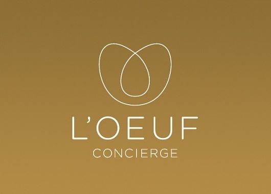L'oeuf Concierge brand design and web work by Mat Dolphin #symbol #logo #identity