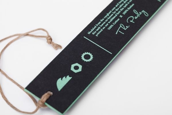 Reefs apparel hang tag. Screen printed and die cut. #surf #apparel #print #ride #reefs #hang #screen #skate #tag #fashion