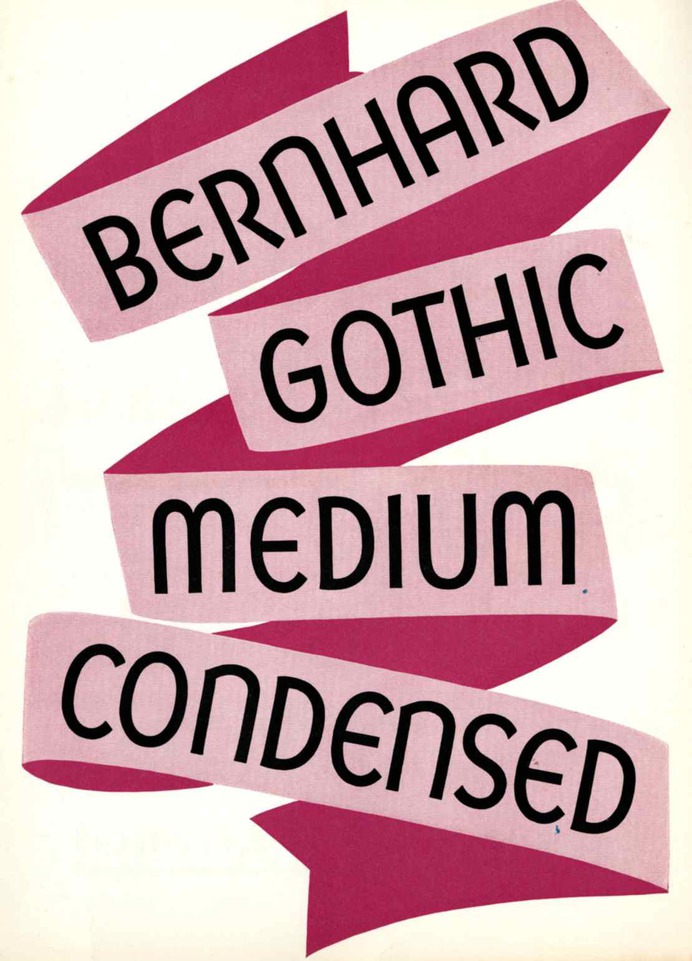 Lucian Bernhard Type Design on Speed - Print Magazine