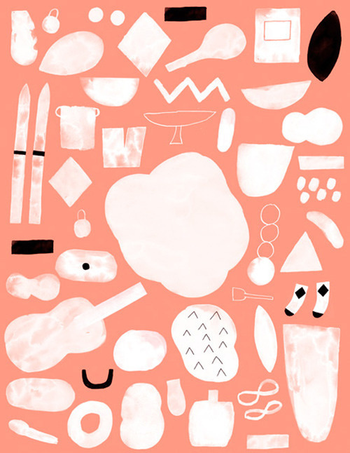 Wrap magazine | Colour blocking and pattern making // from Hanna Konola #icon #illustration #orange