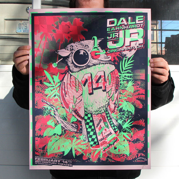 Dale Earnhardt Jr. Jr. Feature #bird #illustration #dale #poster #earnhardt #jr #neon