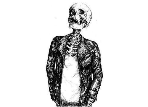 FFFFOUND! #skull #skeleton #biker