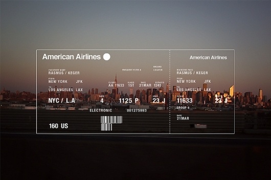 Rasmus Keger | Through the eyes of Rasmus Keger #photography #ticket #flight #typography