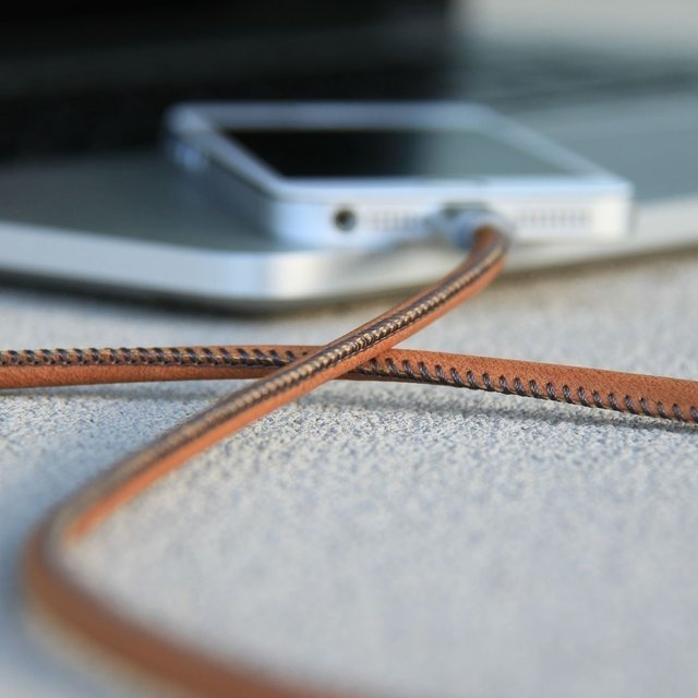 Leather Charging Cable #tech #flow #gadget #gift #ideas #cool