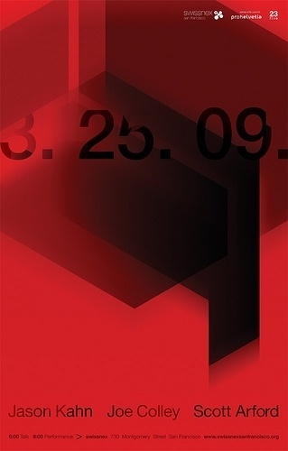 Kahn/Colley/Arford Poster | Flickr - Photo Sharing! #swiss #red #black #grid #poster #helvetica