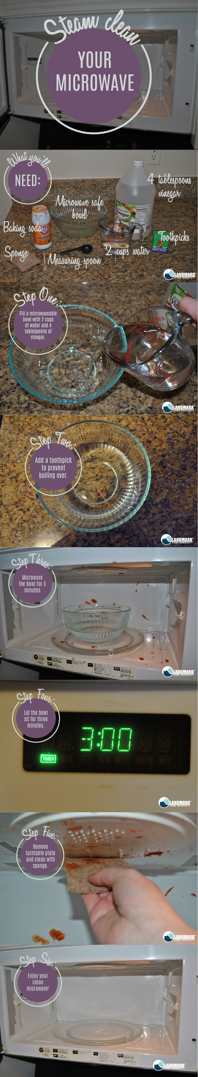 Enjoy your clean microwave!