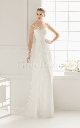 Robe de mariée elegante facile sexy col en forme de cœur bucolique