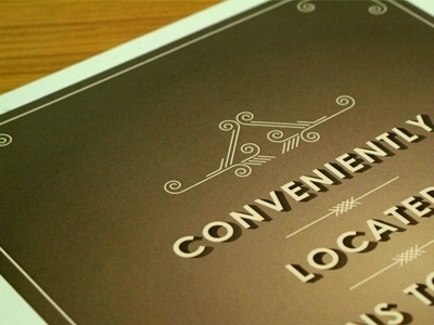 Dribbble - Conveniently Located by Martin Stephenson #type #poster