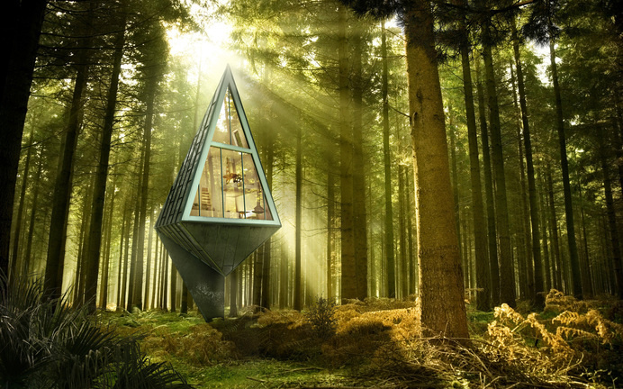 Future House Primeval Symbiosis, based on an eco friendly concept - www.homeworlddesign. com (12) #architecture #future house