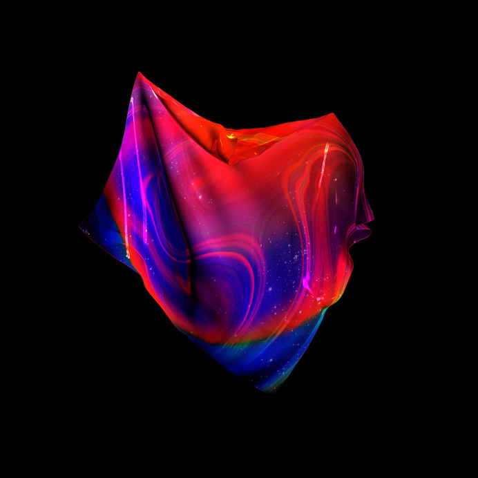 Chrysolina Herbacea by Quentin Deronzier #artwork #cloth #texture #3D #hanging #colors
