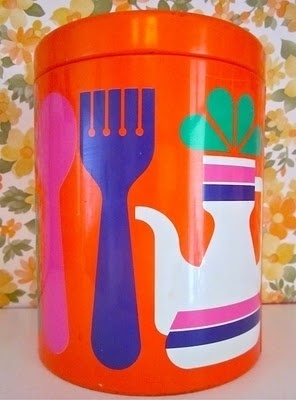 Pomme de Jour: Vintage 1960s Kitchen Tin #tin #vintage