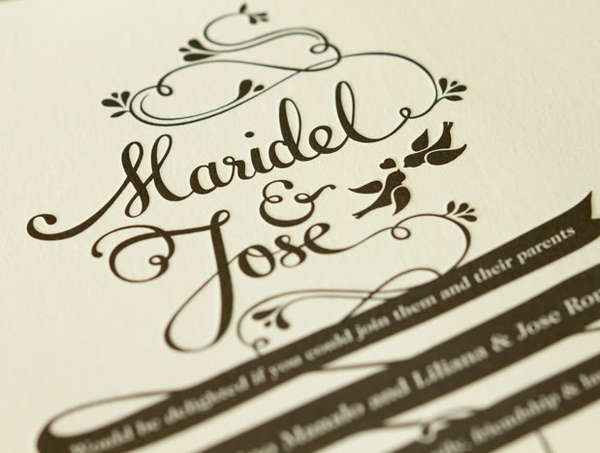 Wedding Invitation by Maricor and Maricar, http://maricormaricar.blogspot.com.au/2011/09/mr-postman.html #type #wedding #invitation