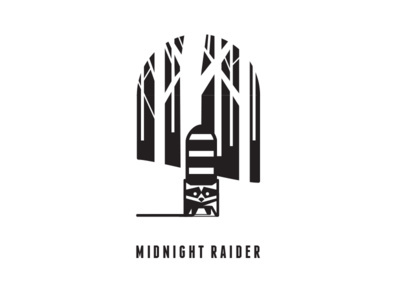 #raccoon #midnight #raider #illustration #mike #bruner
