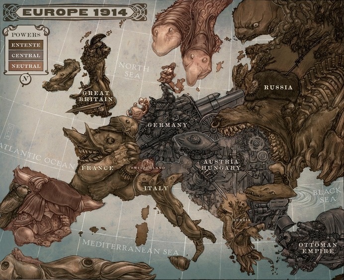 Leviathon Map #war #the #1914 #wwi #great