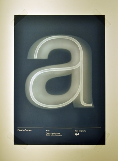 fleshbones1 poster by london college of communication 2011 #ray #effects #typography