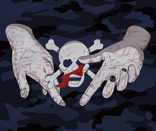 skull #camo #skull #hand #camouflage